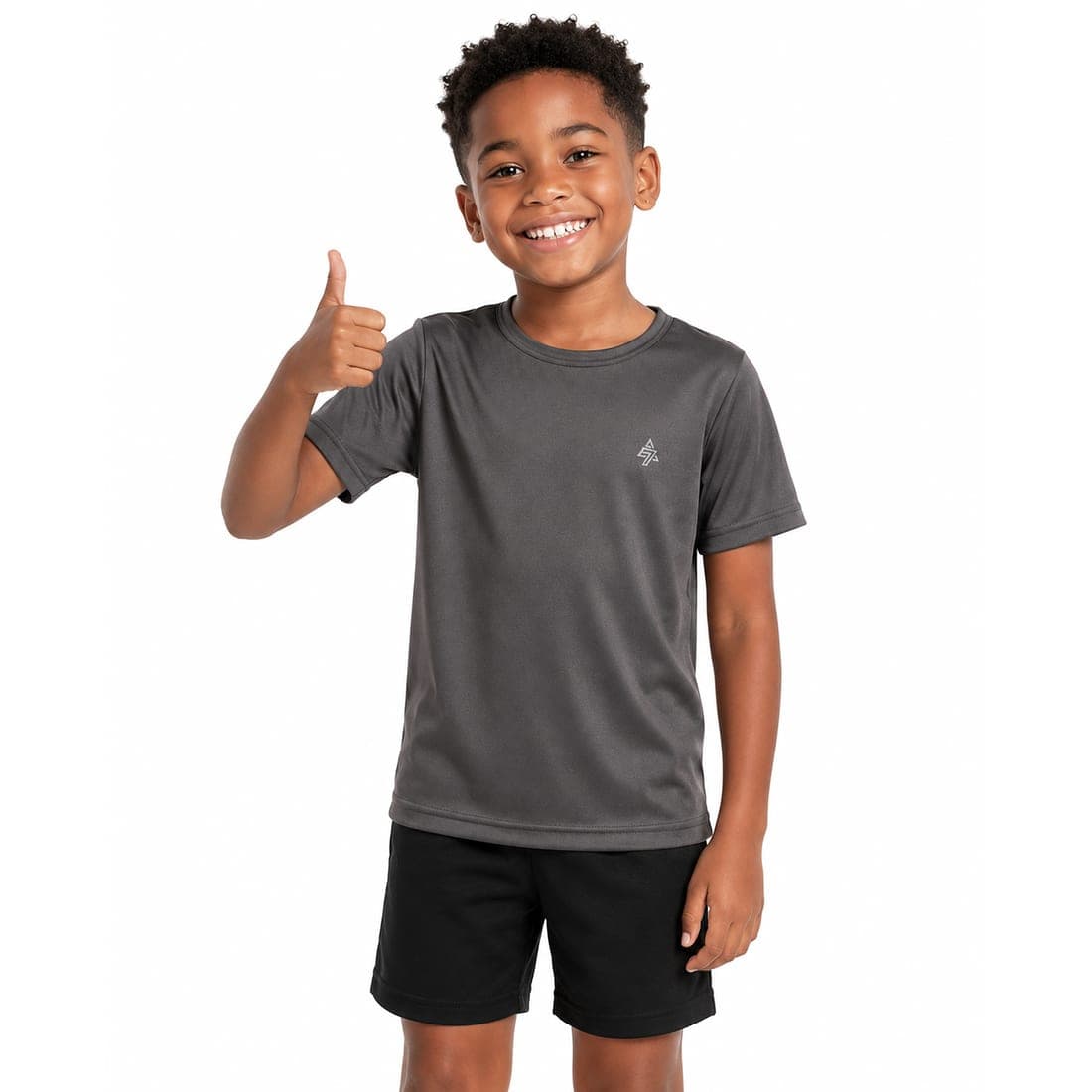 Camiseta Dry-Fit Cinza Mescla — imagem 1